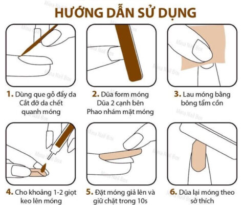 hướng dẫn dán móng nailbox